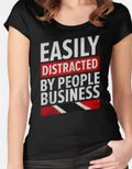 "Easily Distracted by People Business" Tee