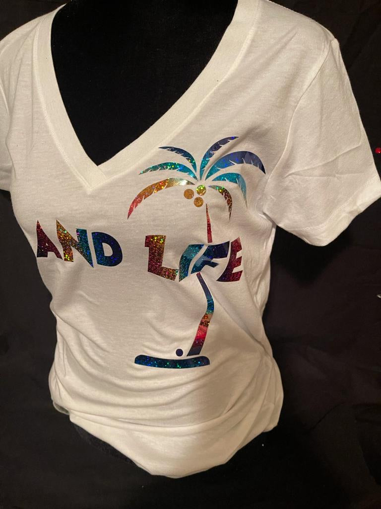 Women’s “Island Life” Print T-shirt