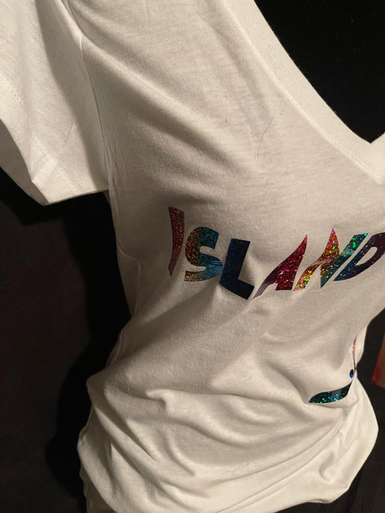 Women’s “Island Life” Print T-shirt