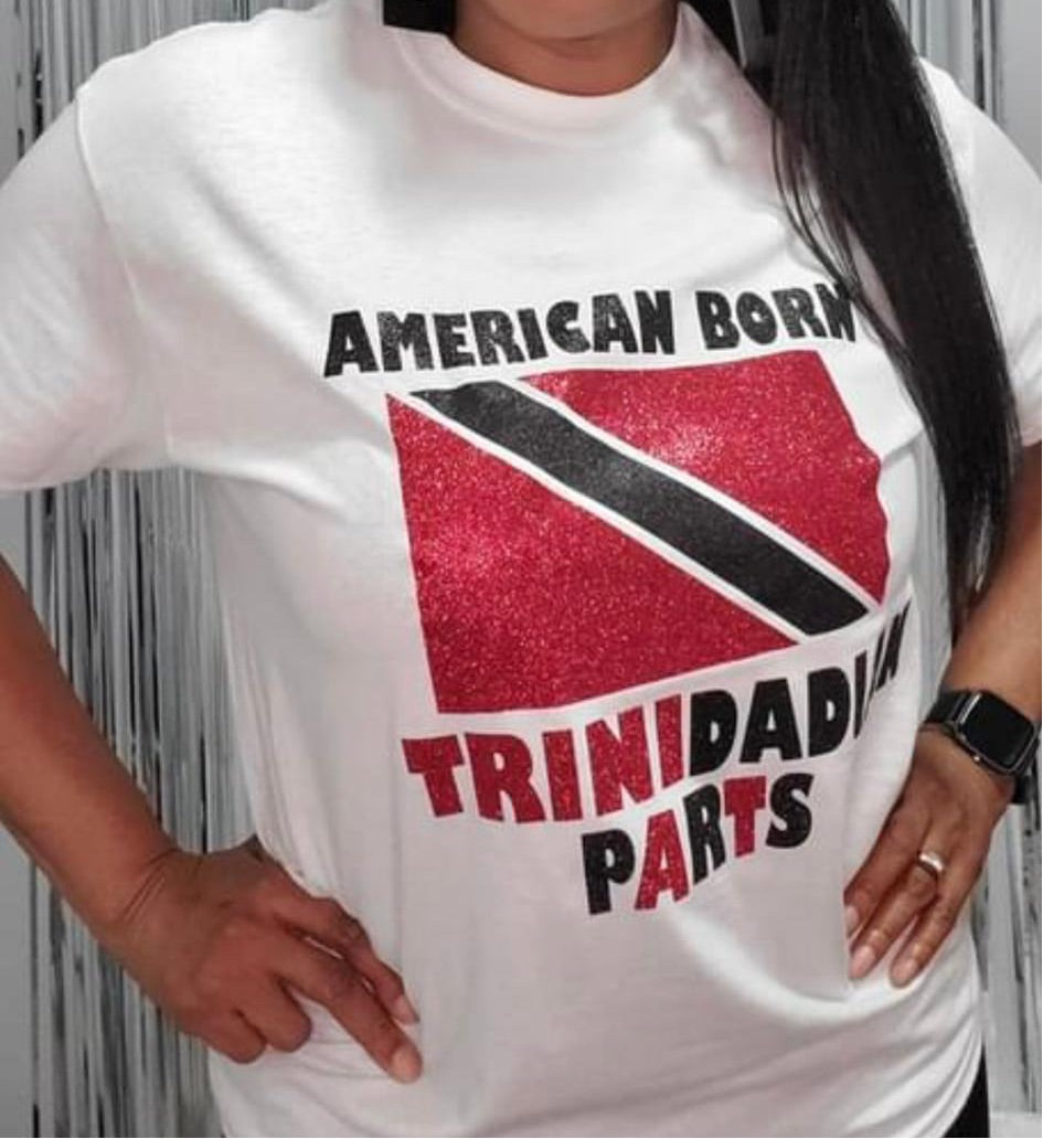 Women’s “American Born, Trinidadian Parts” T-shirt