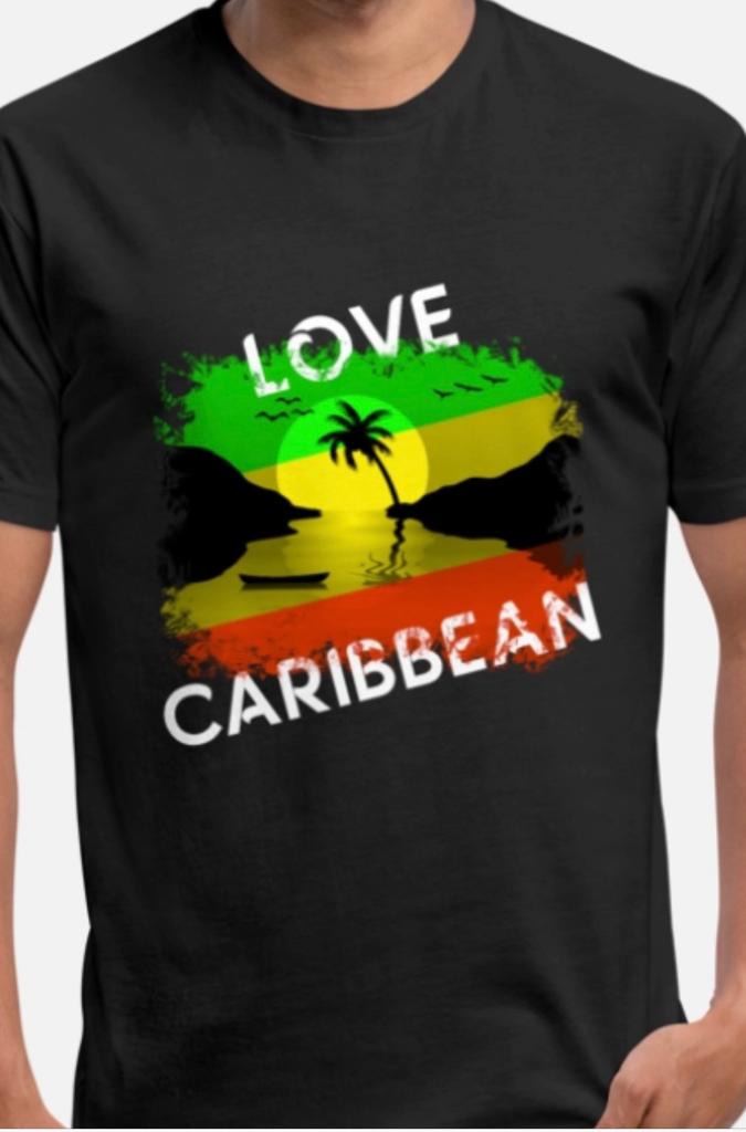 Men’s “Love Caribbean” print & graphic T-shirt