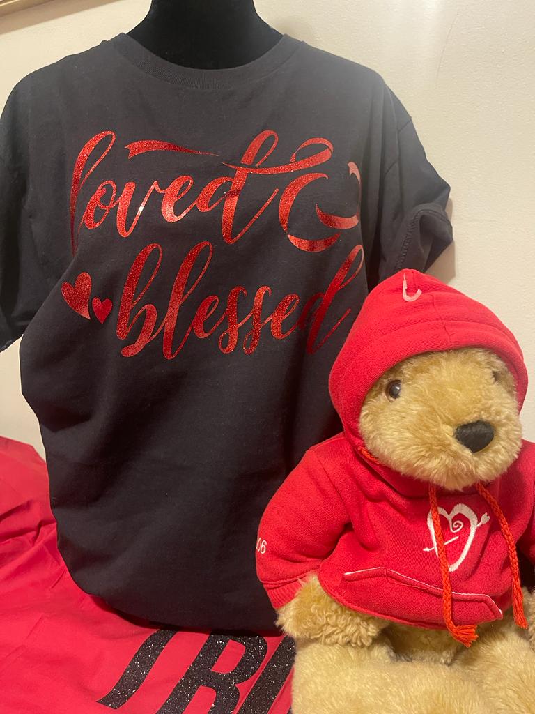 “Loved & Blessed” Valentines T-shirt