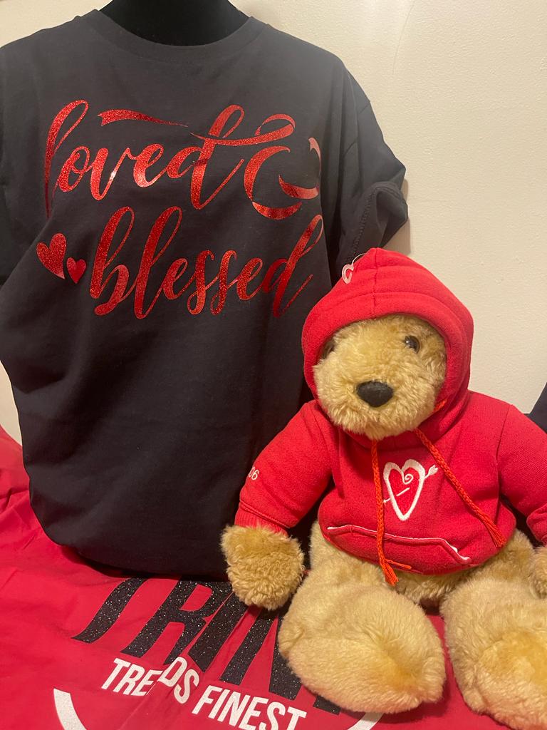 “Loved & Blessed” Valentines T-shirt