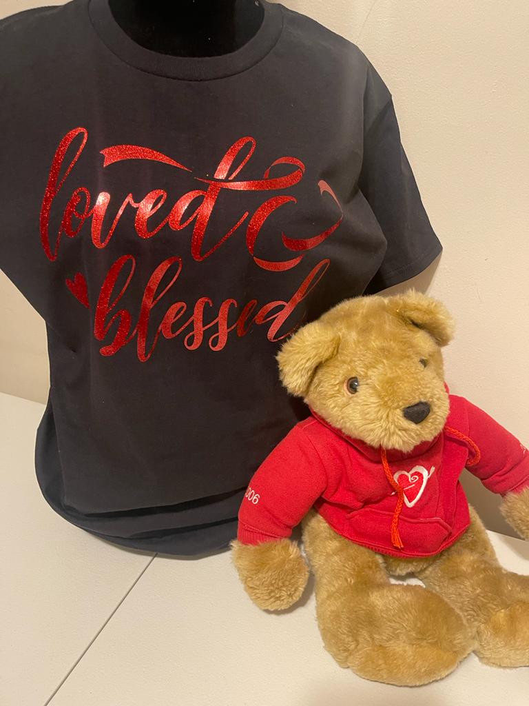“Loved & Blessed” Valentines T-shirt